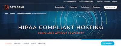 DataBank HIPAA compliant hosting review