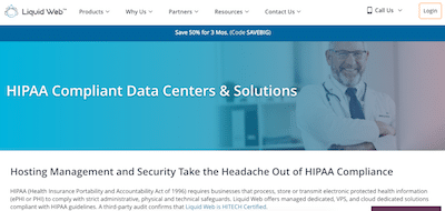 Liquid Web HIPAA compliant hosting review